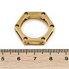 Ion Plating(IP) 304 Stainless Steel Finger Ring for Women RJEW-A052-03A-G02-5