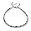 Polyester Cord Braided Bracelet Makings MAK-Z003-01P-12-1