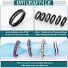 18pcs 6 Style 304 Stainless Steel Grooved Finger Ring Settings STAS-UN0040-58-6