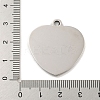 Non-Tarnish 201 Stainless Steel Pendants STAS-L079-26P-01-3