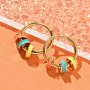 Ion Plating(IP) 304 Stainless Steel Hoop Earrings EJEW-A118-02G-2
