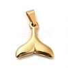 PVD Vacuum Plating 201 Stainless Steel Pendants STAS-P314-13B-G-1