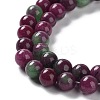 Dyed Natural Malaysia Jade Beads Strands G-G021-01A-05-4