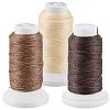 3 Rolls 3 3 Colors Flat Waxed Polyester Cord OCOR-CL0001-12A-1