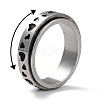 Non-Tarnish 203 Stainless Steel Rotating Spinner Fidget Band Rings for Anxiety Stress Relief LS-RJEW-G118-04P-2