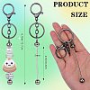 16Pcs Alloy Bar Beadable Keychain for Jewelry Making DIY Crafts KEYC-SZ0001-16B-2