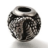 304 Stainless Steel European Beads STAS-D191-08A-AS-1