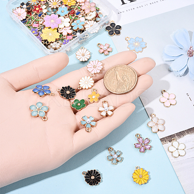 28 Styles Alloy Enamel Charms ENAM-YW0004-84-1