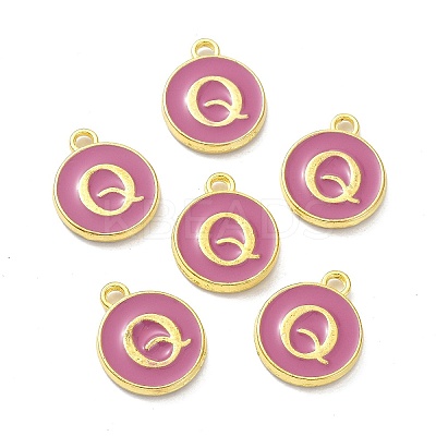 Golden Plated Alloy Enamel Charms ENAM-XCP0001-13Q-1