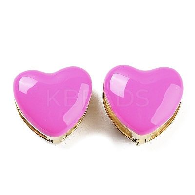Golden 304 Stainless Steel Enamel Hoop Earrings EJEW-P245-07G-1