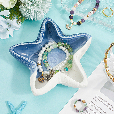 Ocean Themed Ceramic Jewelry Plate AJEW-WH20064-37C-1