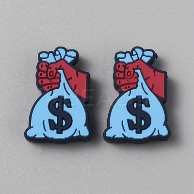 U.S. Dollar Food Grade Eco-Friendly Silicone Focal Beads LS-SIL-CJC0007-02E-1