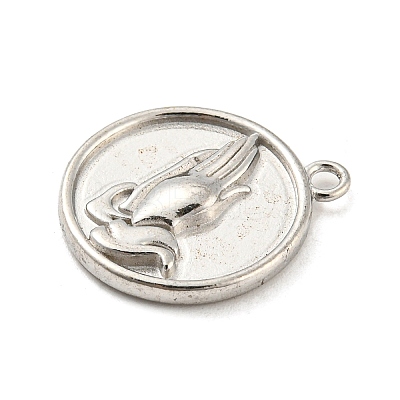 Non-Tarnish 304 Stainless Steel Pendants STAS-C082-04P-1