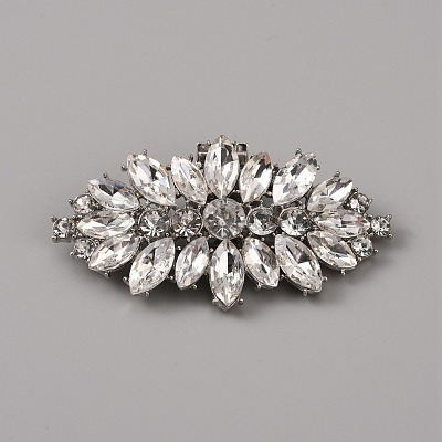 Alloy Crystal Rhinestone Shoe Decoration AJEW-WH0248-224A-P-1