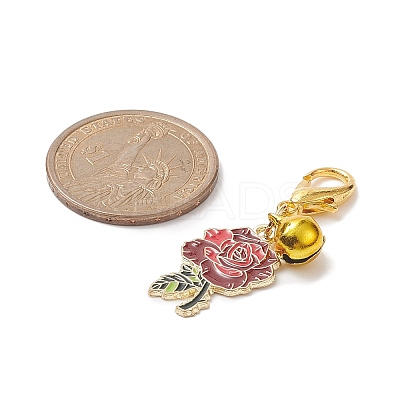 Alloy Enamel Pendant Decoraiton HJEW-JM00960-1