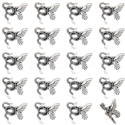 120Pcs Tibetan Style Alloy Beads FIND-SC0017-95AS-1