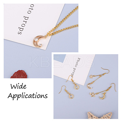 10Pcs 5 Style Brass Micro Pave Clear Cubic Zirconia Pendants ZIRC-BT0001-01G-1