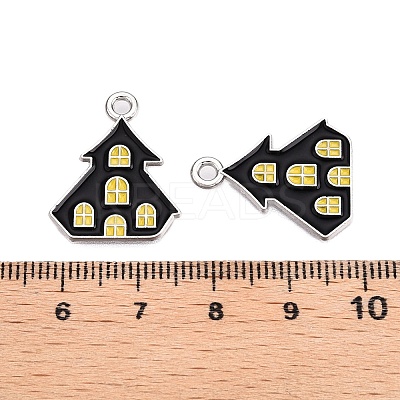 Halloween Theme Alloy Enamel Pendants ENAM-T020-08M-1