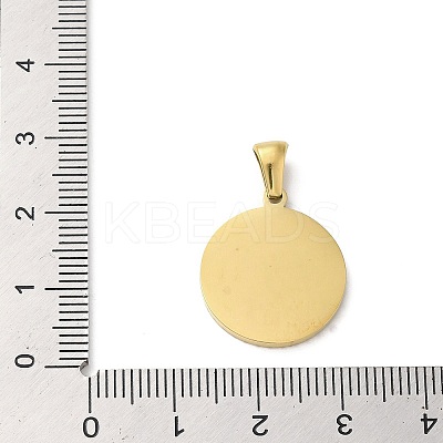 Ion Plating(IP) 304 Stainless Steel Pendants STAS-I204-Q-G-1
