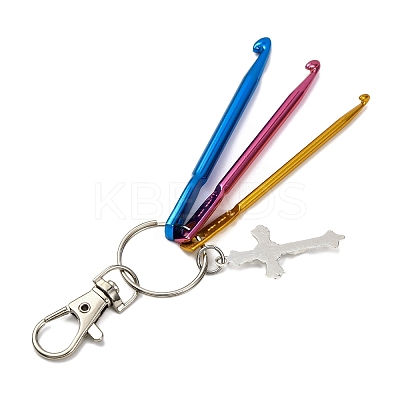 Aluminum Crochet Hooks & Alloy Pendant Decorations KEYC-JKC01417-01-1