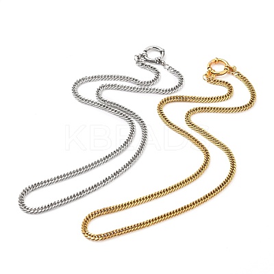 304 Stainless Steel Diamond Cut Chunky Curb Chains NJEW-JN03213-1
