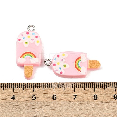 Printed Opaque Resin Pendants RESI-T055-01D-1