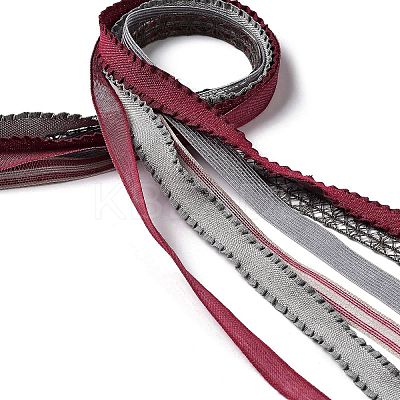 18 Yards 6 Styles Polyester Ribbon SRIB-C001-D05-1