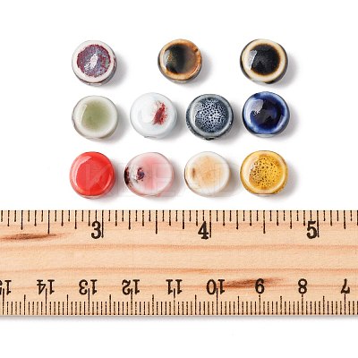 56Pcs 11 Colors Handmade Porcelain Beads PORC-FS0001-32-1