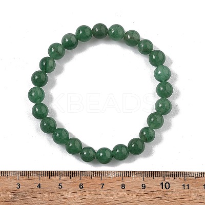 Natural Green Aventurine Beaded Stretch Bracelets BJEW-Q692-50-8mm-1