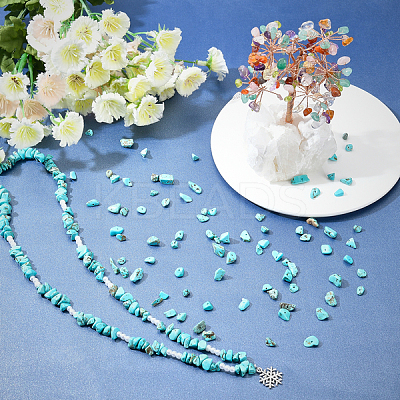 Synthetic Turquoise Chip Beads G-SC0001-29-1