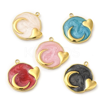 Real 18K Gold Plated 304 Stainless Steel Pendants STAS-A084-25G-M-1