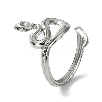 Non-Tarnish 304 Stainless Steel Open Cuff Ring RJEW-L110-033P-1