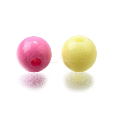 Opaque Acrylic Beads OACR-S071-01A-1
