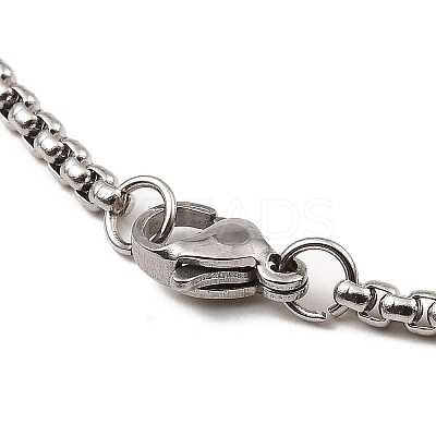Non-Tarnish 201 Stainless Steel Pendant Necklaces NJEW-B095-02-1