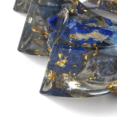 Natural Lapis Lazuli & Resin Candle Holder Molds DJEW-H012-03D-1