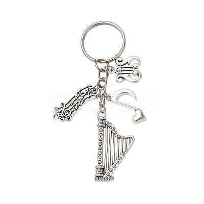Music Theme Alloy Keychain KEYC-FS00029-02-1