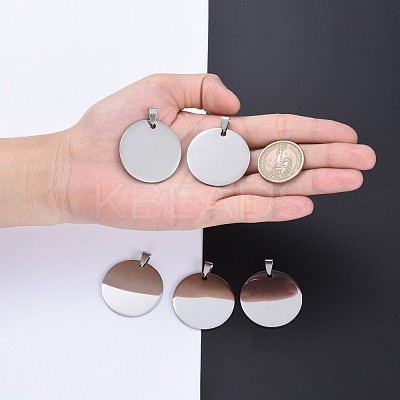 Tarnish Resistant 304 Stainless Steel Pendants STAS-I140-16S-1