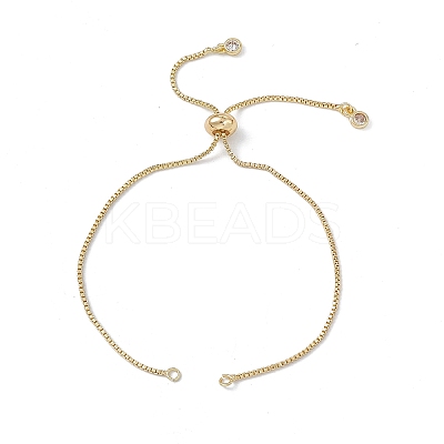 Brass Box Chains Slider Bracelet Makings KK-E068-VD012-2-1