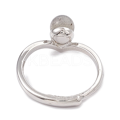 Natural Labradorite Adjustable Rings RJEW-G273-11P-01-1