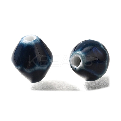 Vintage Style Glazed Ceramic Porcelain Beads PORC-H013-01-10-1
