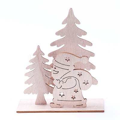 Undyed Platane Wood Home Display Decorations LS-DJEW-F006-03-1