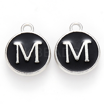 Platinum Plated Alloy Charms LS-ENAM-S118-02M-P-1