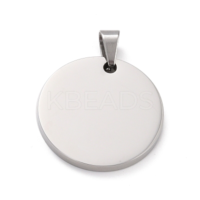 Non-Tarnish 304 Stainless Steel Pendants STAS-K234-01P-1