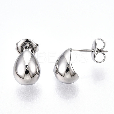 Non-Tarnish 304 Stainless Steel Stud Earrings EJEW-P258-29P-1