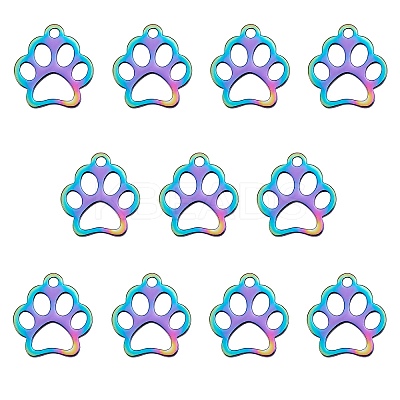 201 Stainless Steel Pet Charms STAS-SZ0001-71-1