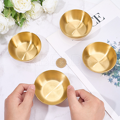 6Pcs Stainless Steel Dipping Bowls AJEW-CP0009-70G-1