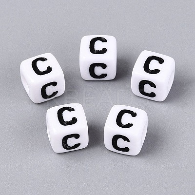 Opaque Acrylic Beads SACR-N020-04A-C-1