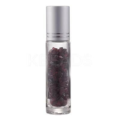 Natural Garnet Chip Bead Roller Ball Bottles AJEW-H101-01K-1