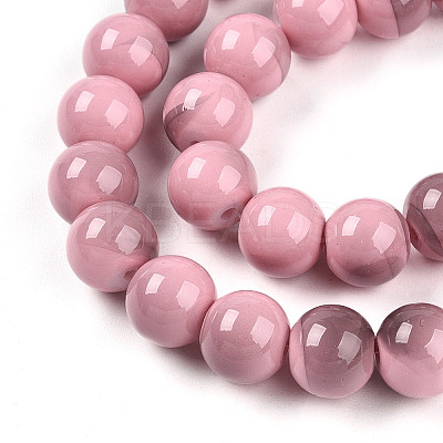 Baking Paint Glass Beads X1-DGLA-N013-10mm-09-1