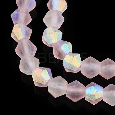 Imitate Austrian Crystal Bicone Frosted Glass Beads Strands LS-EGLA-A039-T2mm-MB26-1